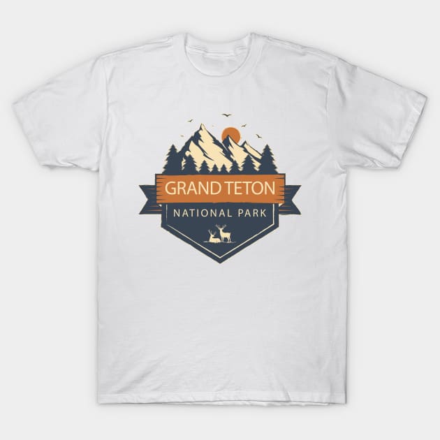 Grand Teton National Park T-Shirt by roamfree